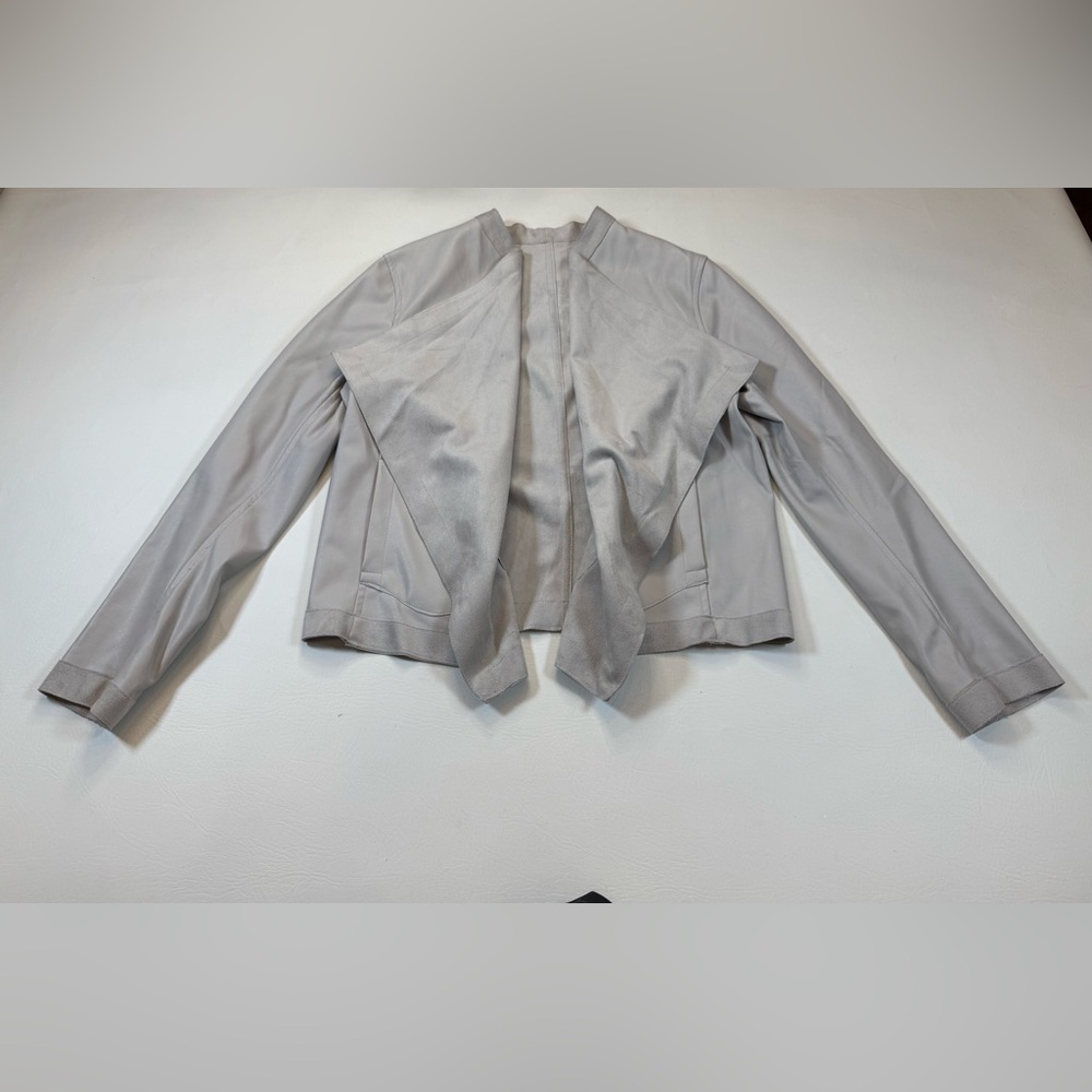 BB Dakota Harper Soft Leather Jacket medium gray reversible (bin GG53) - Picture 7 of 10